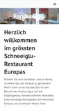 Mobile Screenshot of fondue-iglu.ch