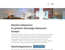 Tablet Screenshot of fondue-iglu.ch